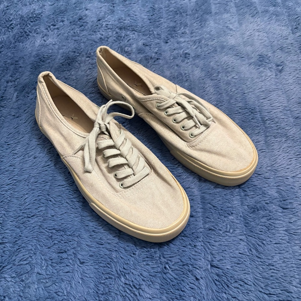 American Eagle Tan Fabric Sneakers